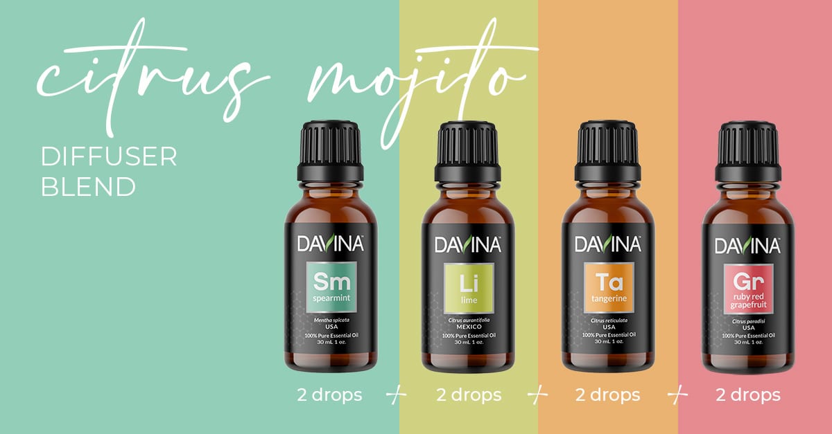 Citrus Mojito Essential Oil Diffuser Blend - Davina Wellness